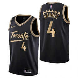 Toronto Raptors #4 Scottie Barnes City Edition Black Jersey