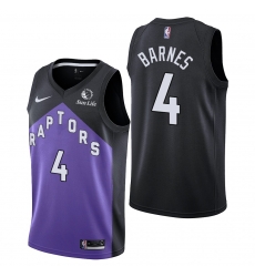 Toronto Raptors #4 Scottie Barnes Earned Edition Black Jersey