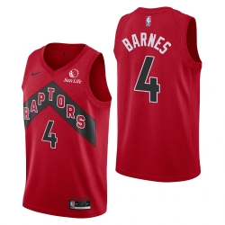 Toronto Raptors #4 Scottie Barnes Icon Edition Red Jersey