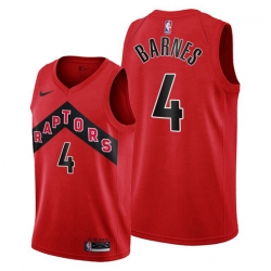 Toronto Raptors 4 Scottie Barnes Red Jersey