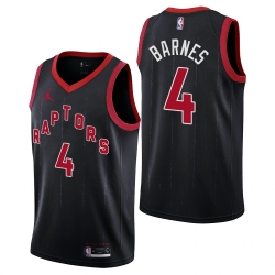 Toronto Raptors #4 Scottie Barnes Statement Edition Black Jersey