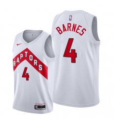 Toronto Raptors 4 Scottie Barnes White Jerseys
