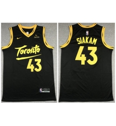 Toronto Raptors 43 Pascal Siakam Black 2021 City Edition Swinman Jersey