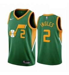 Utah Jazz 2 Joe Ingles Green NBA Swingman 2020 21 Earned Edition Jersey