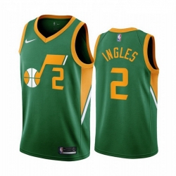Utah Jazz 2 Joe Ingles Green NBA Swingman 2020 21 Earned Edition Jersey