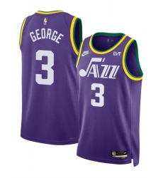 Utah Jazz 3 Keyonte George Purple 2023 Classic Edition Stitched Basketball Jersey
