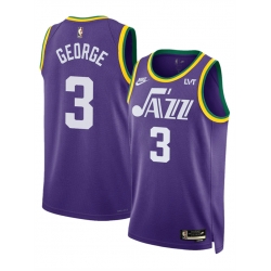 Utah Jazz 3 Keyonte George Purple 2023 Classic Edition Stitched Basketball Jersey