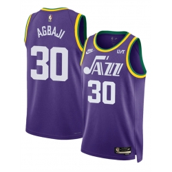 Utah Jazz 30 Ochai Agbaji Purple 2023 Classic Edition Stitched Basketball Jersey