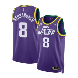 Utah Jazz 8 Brice Sensabaugh Purple 2023 Classic Edition Stitched Basketball Jersey