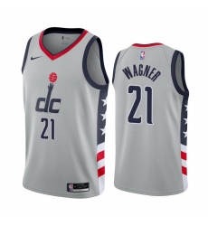 Washington Wizards 21 Moritz Wagner Gray NBA Swingman 2020 21 City Edition Jersey