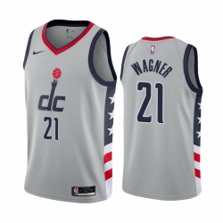 Washington Wizards 21 Moritz Wagner Gray NBA Swingman 2020 21 City Edition Jersey