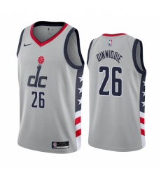 Washington Wizards 26 Spencer Dinwiddie Gray NBA Swingman 2020 21 City Edition Jersey