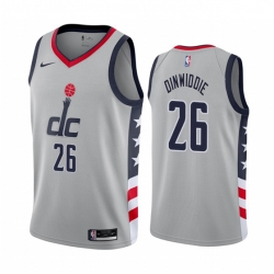 Washington Wizards 26 Spencer Dinwiddie Gray NBA Swingman 2020 21 City Edition Jersey