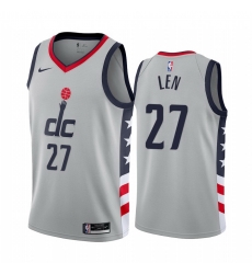 Washington Wizards 27 Alex Len Gray NBA Swingman 2020 21 City Edition Jersey