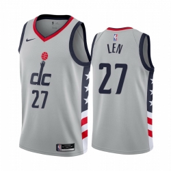 Washington Wizards 27 Alex Len Gray NBA Swingman 2020 21 City Edition Jersey