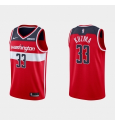 Washington Wizards 33 Kyle Kuzm Red Stitched NBA Jersey