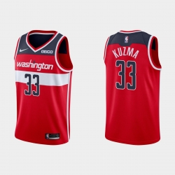 Washington Wizards 33 Kyle Kuzm Red Stitched NBA Jersey