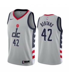 Washington Wizards 42 Davis Bertans Gray NBA Swingman 2020 21 City Edition Jersey