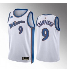 Washington Wizards 9 Justin Champagnie White Classic Edition Stitched Basketball Jersey