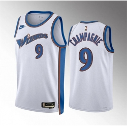 Washington Wizards 9 Justin Champagnie White Classic Edition Stitched Basketball Jersey