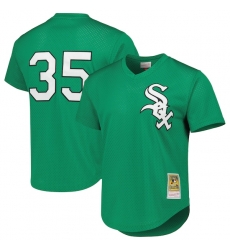 Frank Thomas Chicago White Sox Cooperstown Collection Authentic St Patricks Day 1996 Batting Practice Jersey Green