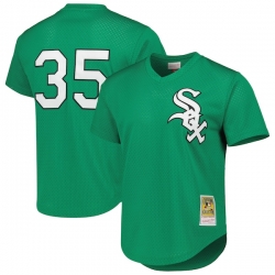 Frank Thomas Chicago White Sox Cooperstown Collection Authentic St Patricks Day 1996 Batting Practice Jersey Green