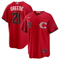 Cincinnati Reds 21 Hunter Greene Red 2026 City Connect Stadium Stitched Baseball Jersey