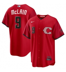Cincinnati Reds 9 Matt McLain Red 2026 City Connect Stadium Stitched Baseball Jersey