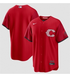 Cincinnati Reds Blank Red 2026 City Connect Stadium Stitched Baseball Jersey