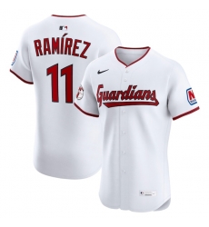 Jose Ramirez Cleveland Guardians Home Elite Jersey White Jose Ramirez Cleveland Guardians Home Elite Jersey White