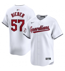 Shane Bieber Cleveland Guardians Home Limited Player Jersey White Shane Bieber Cleveland Guardians Home Limited Player Jersey White
