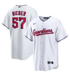 Shane Bieber Cleveland Guardians Player Jersey White Shane Bieber Cleveland Guardians Player Jersey White