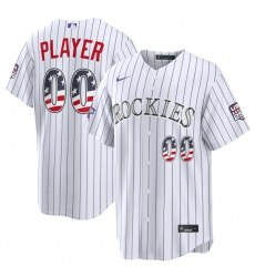 2026 All Star Edition Stars Stripes Colorado Rockies White Stadium Pick A Player Jersey
