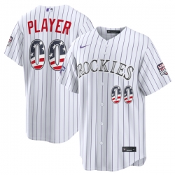 2026 All Star Edition Stars Stripes Colorado Rockies White Stadium Pick A Player Jersey