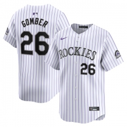Austin Gomber Colorado Rockies Home Limited Player Jersey White
