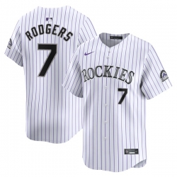 Brendan Rodgers Colorado Rockies Home Limited Player Jersey White