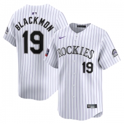 Charlie Blackmon Colorado Rockies 2024 Mlb World Tour Mexico City Series Home Limited Player Jersey White