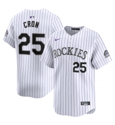 Cj Cron Colorado Rockies Home Limited Player Jersey White