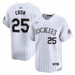 Cj Cron Colorado Rockies Home Limited Player Jersey White