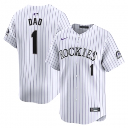 Colorado Rockies 1 Dad Home Limited Jersey Whitecolorado Rockies 1 Dad Home Limited Jersey