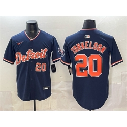 Detroit Tigers 20 Spencer Torkelson Navy 2026 Alternate Vapor Premier Limited Stitched Baseball Jersey