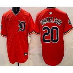 Detroit Tigers 20 Spencer Torkelson Orange Limited Jersey