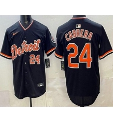 Detroit Tigers 24 Miguel Cabrera Navy Limited Jersey