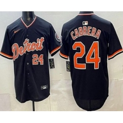Detroit Tigers 24 Miguel Cabrera Navy Limited Jersey