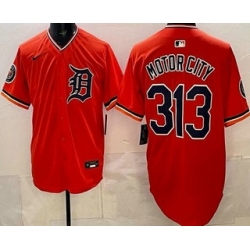 Detroit Tigers 313 Motor City Orange Limited Jersey
