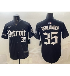 Detroit Tigers 35 Justin Verlander 2026 Black 'Motor Gothic Edition' Vapor Premier Limited Stitched Baseball Jersey
