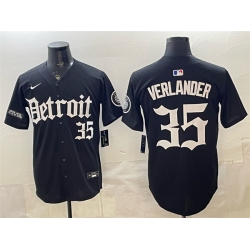 Detroit Tigers 35 Justin Verlander 2026 Black 'Motor Gothic Edition' Vapor Premier Limited Stitched Baseball Jersey