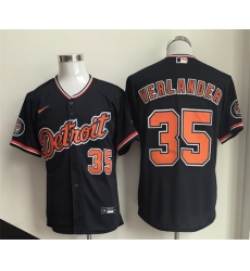 Detroit Tigers 35 Justin Verlander Black 2026 Cool Base Stitched Baseball Jersey