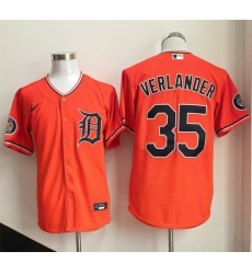 Detroit Tigers 35 Justin Verlander Orange 2026 Cool Base Stitched Baseball Jersey
