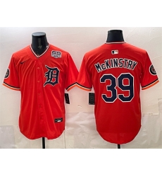 Detroit Tigers 39 Zach McKinstry Orange 2026 Alternate USA 250' Patch Vapor Premier Limited Stitched Baseball Jersey